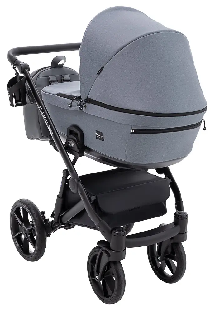 Коляска 2 в 1 Bair Kiwi Plus ECO Soft BKP-218 серый